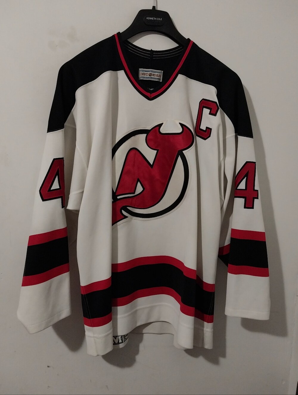 Ccm Gerry Cosby Nj Devils Scott Stevens Capt. Authentic Size 52 Fight Strap.